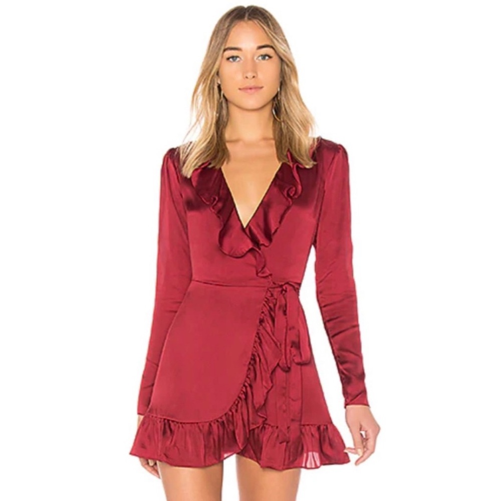 Lovers + Friends Flynn Mini Cabernet Dress
